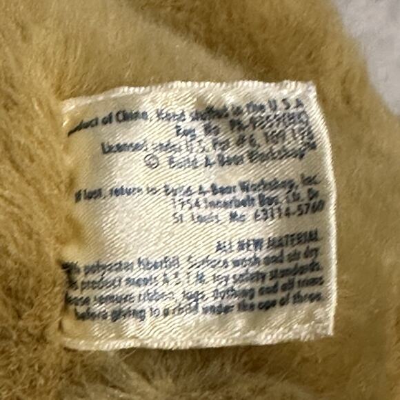 Vintage Build A Bear Lil Cub Butterscotch Classic Teddy Plush Stuffed Animal 14" - Picture 9 of 10